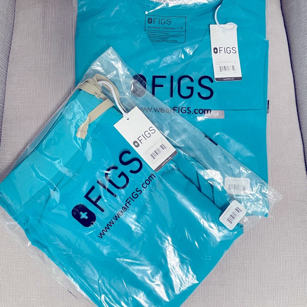 FIGS Teal scrub set XS/S